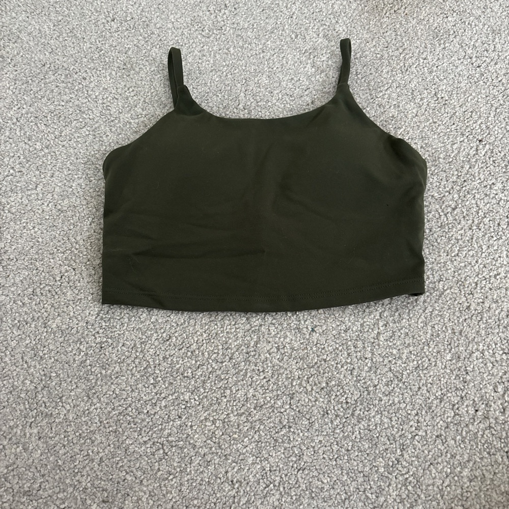 Olive Green Women's Crop Top